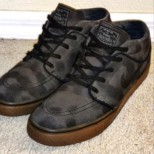 Nike SB Stefan Janoski Mid Black/Grey Camo size 10.5